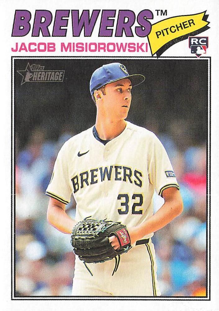 Jacob Misiorowski 2026 Topps Heritage #144: Alta Frecuencia para un Prospecto con un Promedio de $0.11