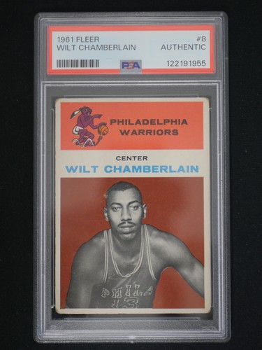 1961-62 Fleer #8 Wilt Chamberlain