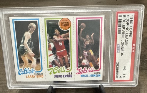 1980-81 Topps Larry Bird / Magic Johnson / Julius Erving
