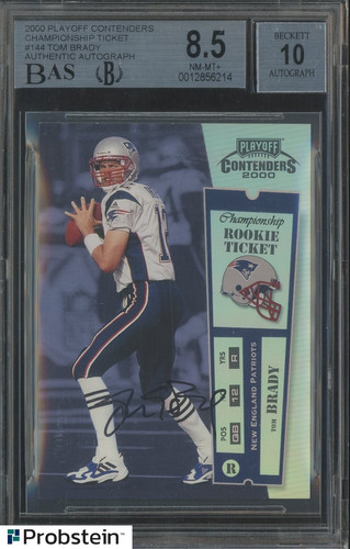 2000 Playoff Contenders Championship Ticket #144 Tom Brady Auto /100 Rookie