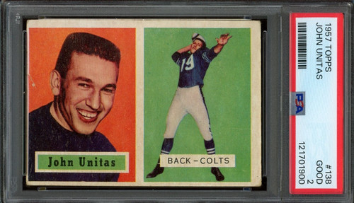 1957 Topps #138 Johnny Unitas Rookie