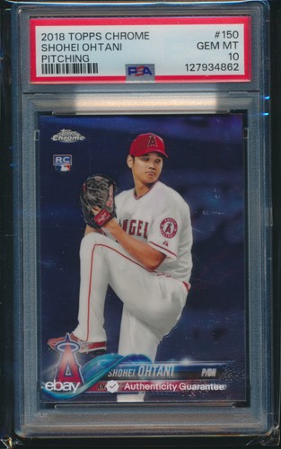 Shohei Ohtani rookie card, 2018 Topps Chrome
