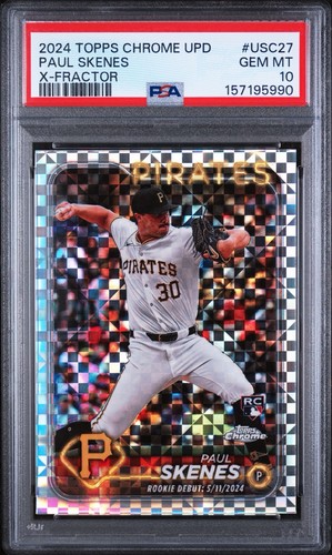 Paul Skenes rookie card, 2024 Topps Chrome