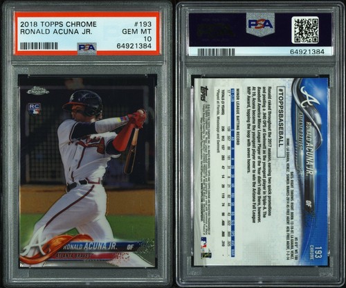 Ronald Acuna Jr. rookie card, 2018 Topps Chrome