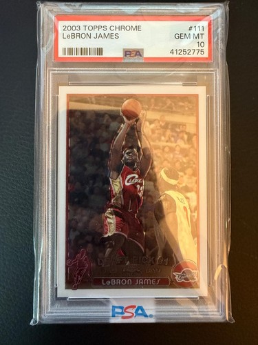 LeBron James 2003-04 Topps Chrome rookie card