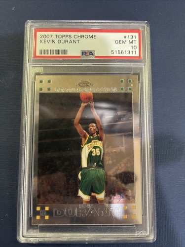 Kevin Durant 2007-08 Topps Chrome rookie card