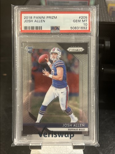 Josh Allen rookie card, 2018 Panini Prizm