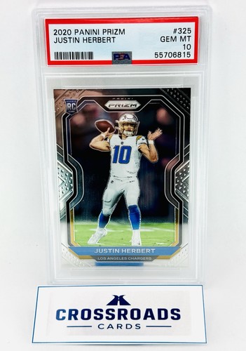 Justin Herbert rookie card, 2020 Panini Prizm