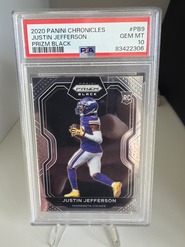 Justin Jefferson rookie card, 2020 Panini Prizm