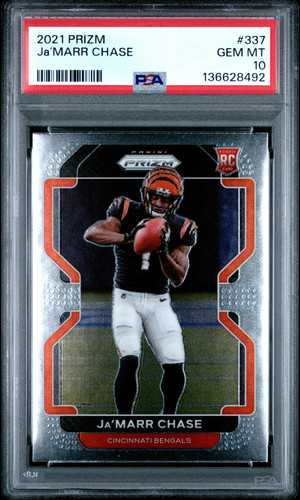 Ja'Marr Chase rookie card, 2021 Panini Prizm