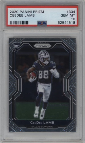 CeeDee Lamb rookie card, 2020 Panini Prizm