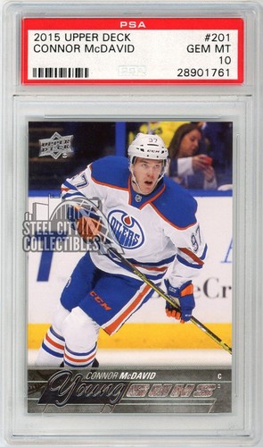 Connor McDavid rookie card, 2015-16 Upper Deck Young Guns