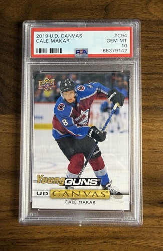 Cale Makar rookie card, 2019-20 Upper Deck Young Guns