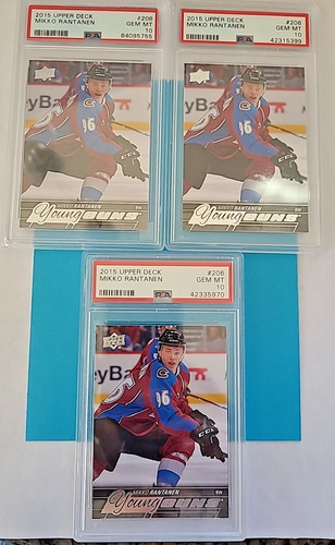 Mikko Rantanen rookie card, 2015-16 Upper Deck Young Guns
