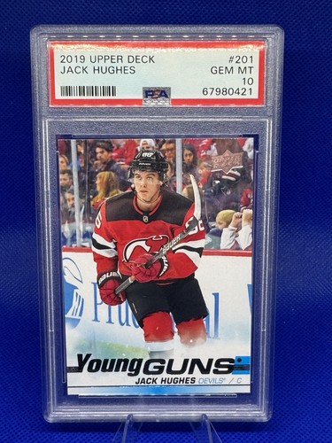Jack Hughes rookie card, 2019-20 Upper Deck Young Guns