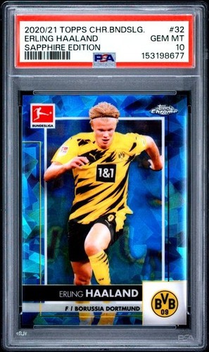 Erling Haaland rookie card, 2020-21 Topps Chrome Bundesliga