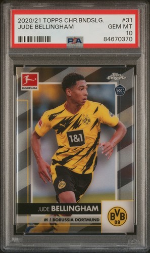 Jude Bellingham rookie card, 2020-21 Topps Chrome Bundesliga