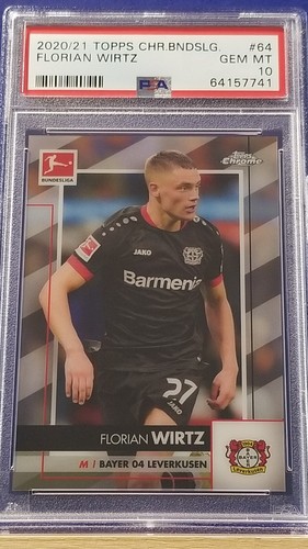 Florian Wirtz rookie card, 2020-21 Topps Chrome Bundesliga