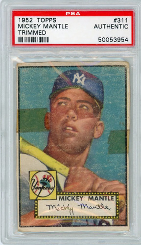 1952 Topps #311 Mickey Mantle