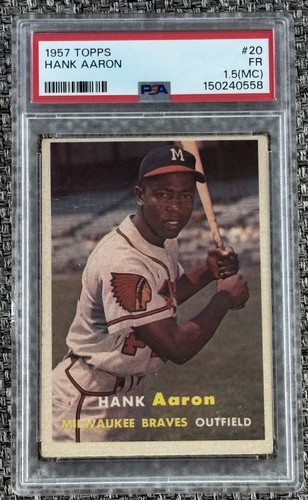 1957 Topps #20 Hank Aaron